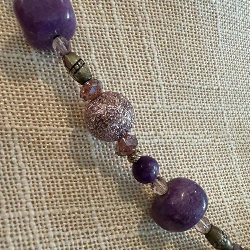 Purple Lepodite Stone & Mixed Material Statement … - image 4